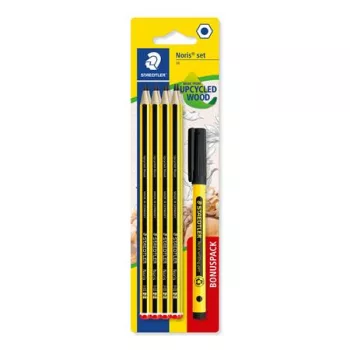   Grafitceruza készlet, tűfilccel, HB, hatszögletű, STAEDTLER "Noris® 120", 8+1 db