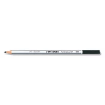   Akvarell ceruza, hatszögletű, STAEDTLER "Karat® aquarell 125", fekete