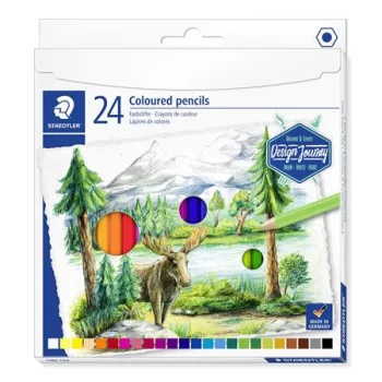   Színes ceruza készlet, hatszögletű, STAEDTLER "146 C", 24 különböző szín
