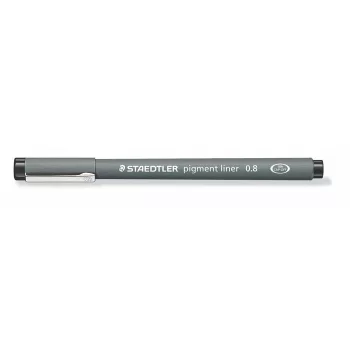   Tusfilc, 0,8 mm, STAEDTLER "Pigment Liner 308", fekete