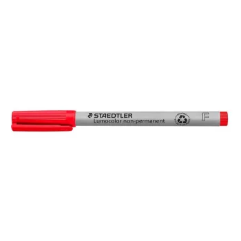   Alkoholmentes marker, OHP, 0,6 mm, STAEDTLER "Lumocolor® 316 F", piros