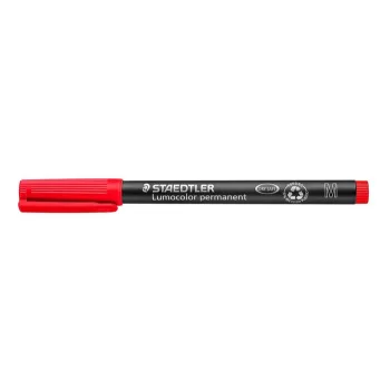   Alkoholos marker, OHP, 1 mm, STAEDTLER "Lumocolor® 317 M", piros