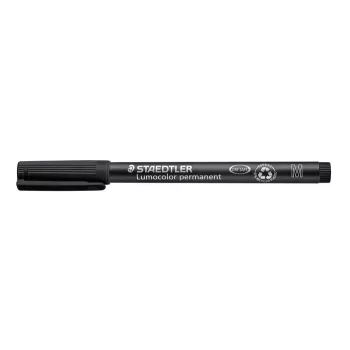   Alkoholos marker, OHP, 1 mm, STAEDTLER "Lumocolor® 317 M", fekete