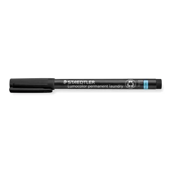  Textil jelölő alkoholos marker, 0,6 mm, kúpos, STAEDTLER "Lumocolor® laundry 319 LM", fekete