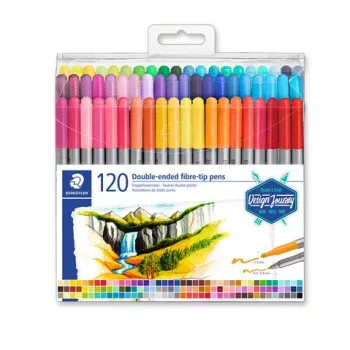   Filctoll készlet, 0,8/3,0 mm, kétvégű, STAEDTLER® "3200", 120 különböző szín