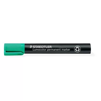   Alkoholos marker, 2-5 mm, vágott, STAEDTLER "Lumocolor® 350", zöld