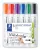 Táblamarker készlet, 2 mm, kúpos, STAEDTLER "Lumocolor® 351", 6 különböző szín