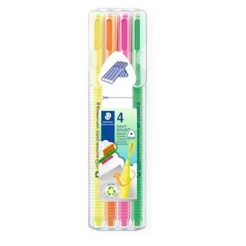   Szövegkiemelő készlet, 1-4 mm, STAEDTLER "Triplus 362", 4 különböző szín