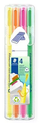 Szövegkiemelő készlet, 1-4 mm, STAEDTLER "Triplus 362", 4 különböző szín