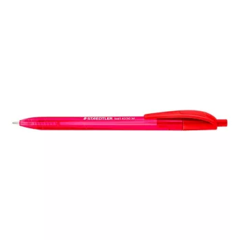   Golyóstoll, 1 mm, nyomógombos, STAEDTLER "Ball 423 M", piros