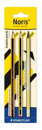 Grafitceruza készlet, HB, STAEDTLER "Noris® evolution set", 3 darab