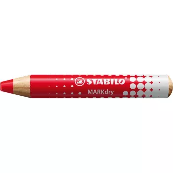   Táblaceruza fehértáblához, flipchartpapírhoz, kúpos, STABILO "MARKdry", piros