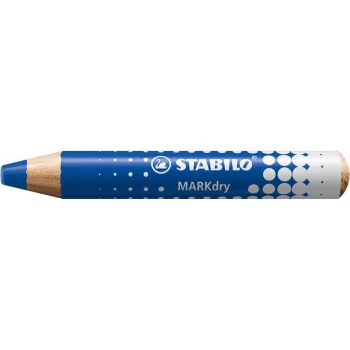   Táblaceruza fehértáblához, flipchartpapírhoz, kúpos, STABILO "MARKdry", kék