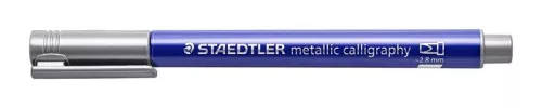 Kalligrafikus marker, STAEDTLER "8325", metál ezüst