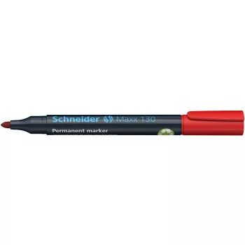   Alkoholos marker, 1-3 mm, kúpos, SCHNEIDER "Maxx 130", piros