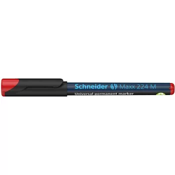   Alkoholos marker, OHP, 1 mm, SCHNEIDER "Maxx 224 M", piros