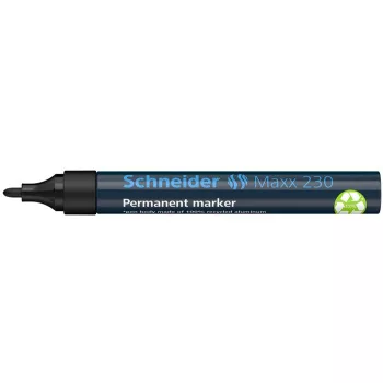   Alkoholos marker, 1-3 mm, fémházas, SCHNEIDER "Maxx 230", fekete