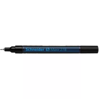 Lakkmarker, 0,8 mm, SCHNEIDER "Maxx 278", fekete