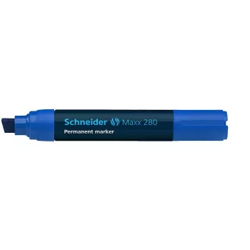   Alkoholos marker, 4-12 mm, vágott, SCHNEIDER "Maxx 280", kék