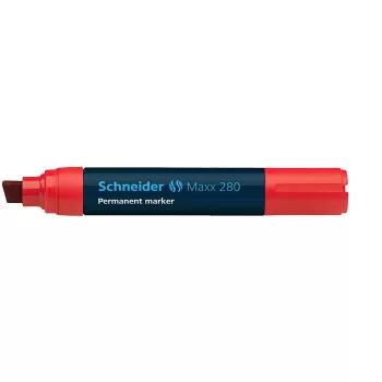   Alkoholos marker, 4-12 mm, vágott, SCHNEIDER "Maxx 280", piros