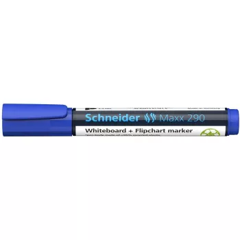   Tábla- és flipchart marker, 2-3 mm, kúpos, SCHNEIDER "Maxx 290", kék