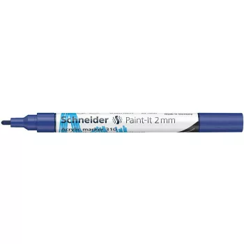   Dekormarker, akril, 2 mm, SCHNEIDER "Paint-It 310", kék
