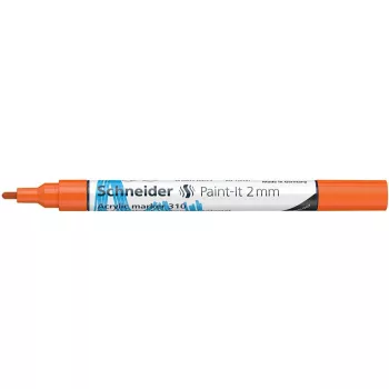   Dekormarker, akril, 2 mm, SCHNEIDER "Paint-It 310", narancssárga