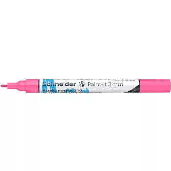   Dekormarker, akril, 2 mm, SCHNEIDER "Paint-It 310", rózsaszín