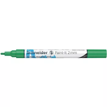   Dekormarker, akril, 2 mm, SCHNEIDER "Paint-It 310", zöld
