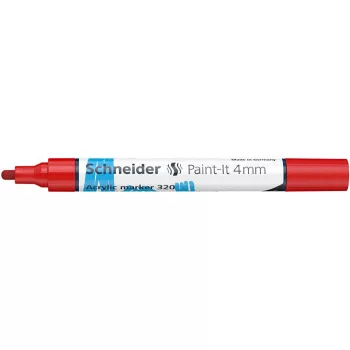  Dekormarker, akril, 4 mm, SCHNEIDER "Paint-It 320", piros