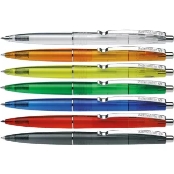   Golyóstoll, 0,5 mm, nyomógombos, vegyes színű test, SCHNEIDER "K20 Icy", kék