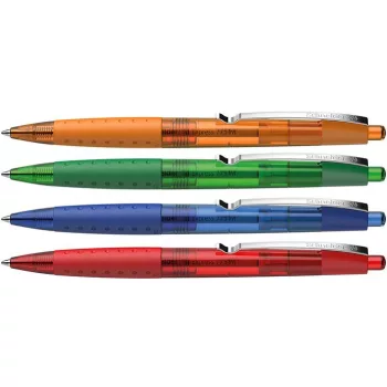   Golyóstoll, 0,5 mm, nyomógombos, SCHNEIDER "Loox", kék