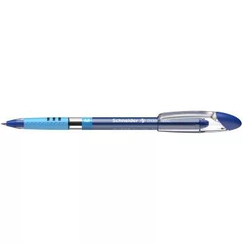   Golyóstoll, 0,5 mm, kupakos, SCHNEIDER "Slider Basic M", kék