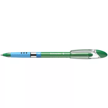   Golyóstoll, 0,5 mm, kupakos, SCHNEIDER "Slider Basic M", zöld