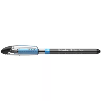   Golyóstoll, 0,7 mm, kupakos, SCHNEIDER "Slider Basic XB", fekete