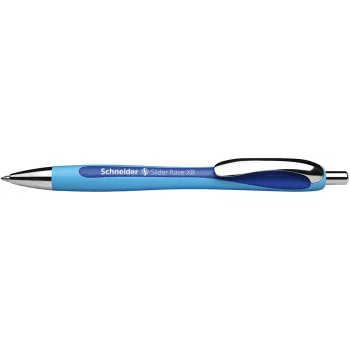   Golyóstoll, 0,7 mm, nyomógombos, SCHNEIDER "Slider Rave XB", kék