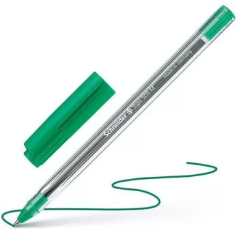   Golyóstoll, 0,5 mm, kupakos, SCHNEIDER "Tops 505 M", zöld