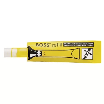   Utántöltő "Boss" szövegkiemelőhöz, STABILO "Boss", sárga