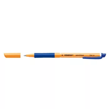 Rollertoll, 0,5 mm, STABILO "PointVisco", kék