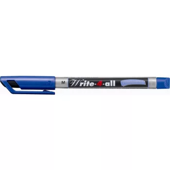   Alkoholos marker, 1 mm, kúpos, STABILO "Write-4-all", kék