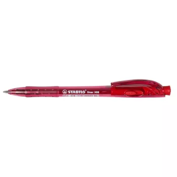   Golyóstoll, 0,38 mm, nyomógombos, STABILO "Liner 308", piros