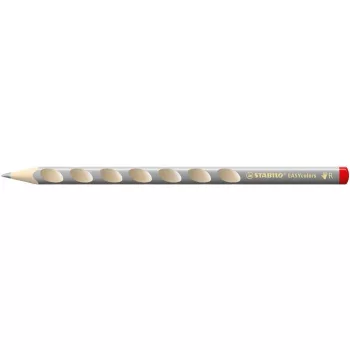   Színes ceruza, háromszögletű, jobbkezes, vastag, STABILO "EASYcolors", ezüst