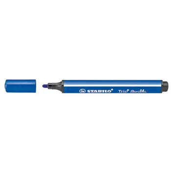   Filctoll, 1,5-2 mm, rugós hegy, STABILO "Trio Scribbi", kék
