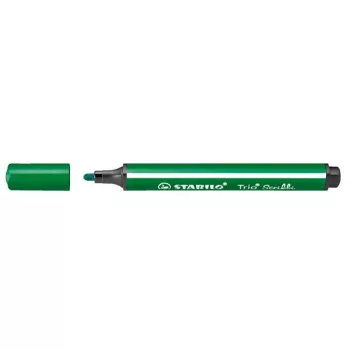  Filctoll, 1,5-2 mm, rugós hegy, STABILO "Trio Scribbi", zöld