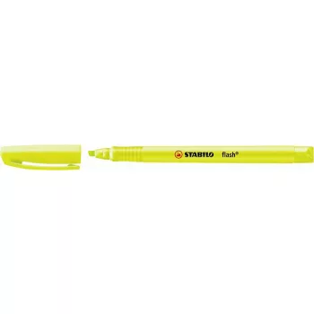 Szövegkiemelő, 1-3,5 mm, STABILO "Flash", sárga