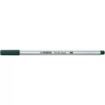 Ecsetirón, STABILO "Pen 68 brush", földeszöld