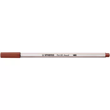 Ecsetirón, STABILO "Pen 68 brush", vörösesbarna