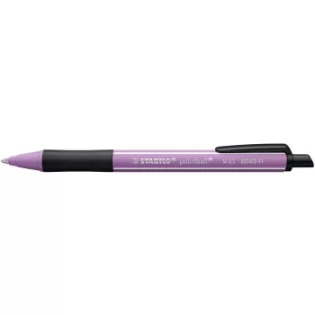   Golyóstoll, 0,5 mm, nyomógombos, szürkéslila tolltest, STABILO "NatureCOLORS Wildflowers", kék