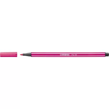 Filctoll, 1 mm, STABILO "Pen 68", neon rózsaszín