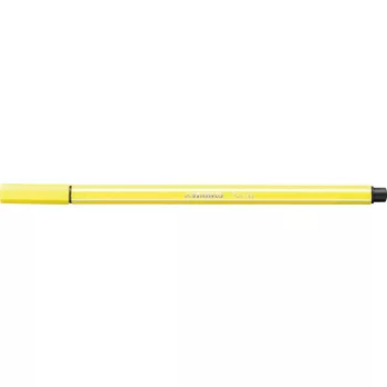 Filctoll, 1 mm, STABILO "Pen 68", citromsárga